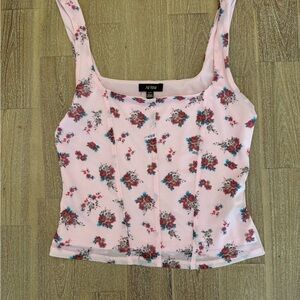 AFRM Pink Flower Print Top Small